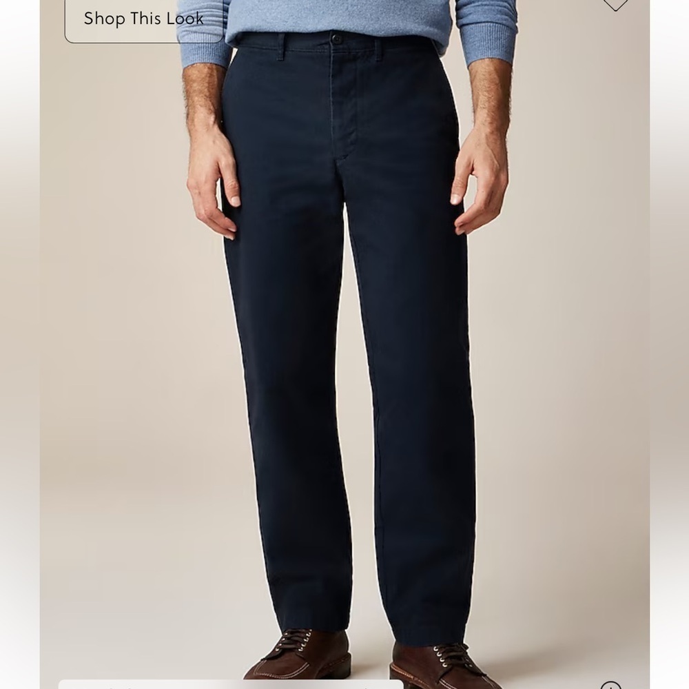 j crew storm navy Classic chino pant